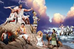 Список мужских и женских мифических имен богов и богинь древней греции